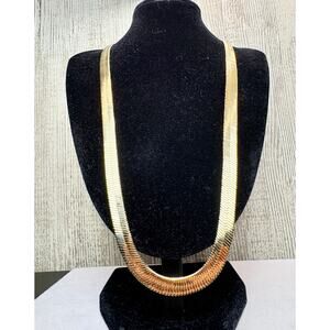 NEW 22.5" Long, 8mm Thick, 14k Filled Gold Herringbone